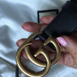 Gucci belt medium size with Gucci bag to hold it